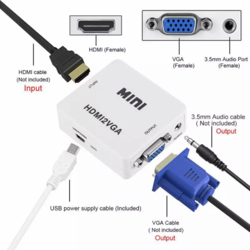 Adapter Box HDMI na VGA JWD-H3 - Image 4