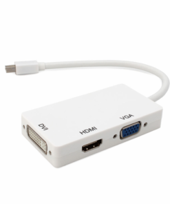 Adapter kabl za Apple mini DP na HDMI VGA DVI beli