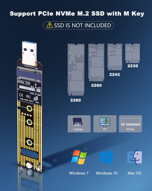 Adapter SSD NVMe na USB 3.0 - Image 3
