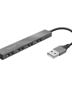 Adapter TRUST Halyx USB hub sa 4xUSB porta sivi