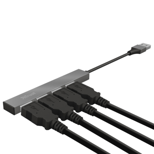 Adapter TRUST Halyx USB hub sa 4xUSB porta sivi - Image 4