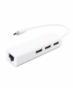 Adapter Type C na 3 USB 2.0 + RJ45 (100Mb) JWD-T4