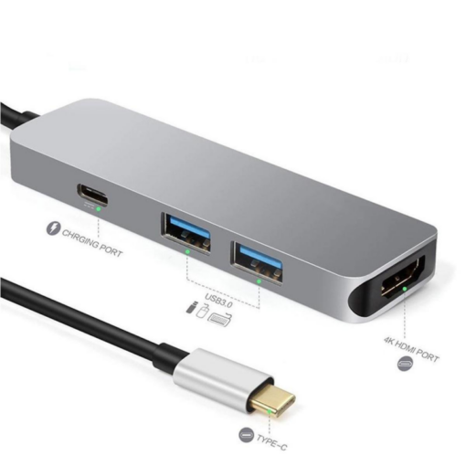 Adapter Type C na HDMI 2xUSB 3.0 type C 4u1 - Image 3