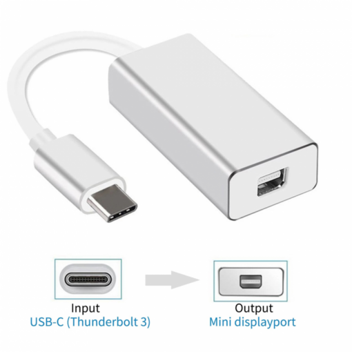 Adapter Type C na mini DP JWD-T16 srebrni - Image 3