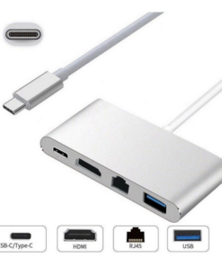 Adapter Type C na RJ45 (LAN) HDMI USB 3.0 4u1 JWD-TC08