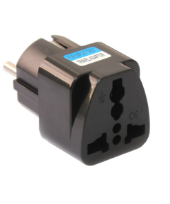 Adapter UK na EU JWD-UKonEU shuko sa uzemljenjem crni