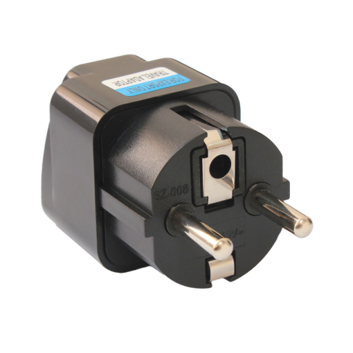 Adapter UK na EU JWD-UKonEU shuko sa uzemljenjem crni - Image 2