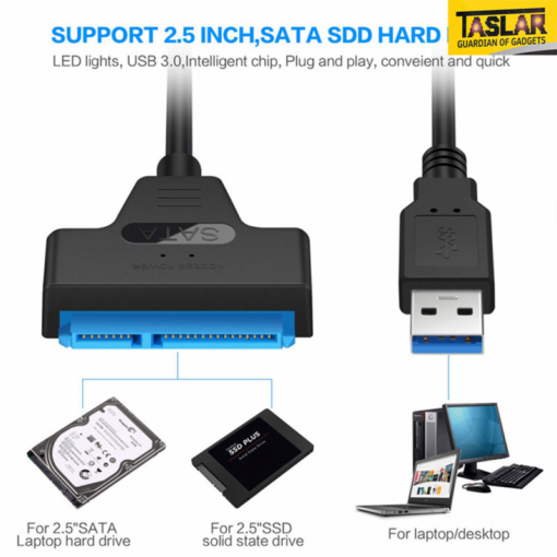 Adapter USB 3.0 na SATA JWD-57 - Image 3