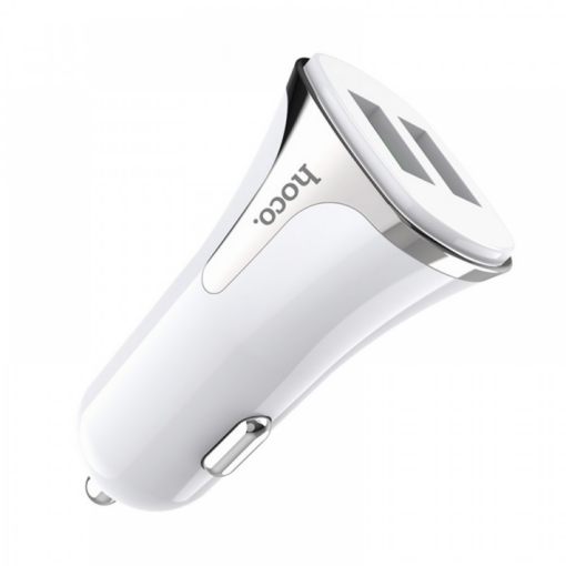 Auto punjac HOCO Z31 QC3.0 2xUSB sa micro USB kablom beli - Image 4