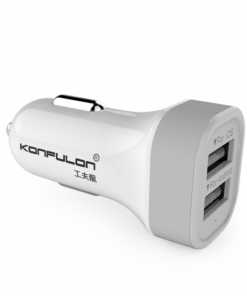 Auto punjac KONFULON C17 dual USB 5V 2.1A sivi