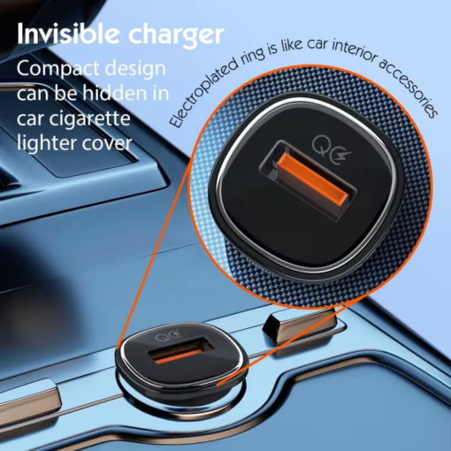 Auto punjac LDNIO C105, QC3.0, 30W USB Type C crni - Image 2