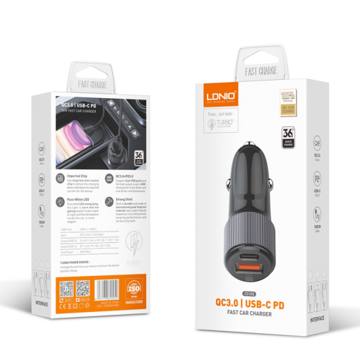 Auto punjac LDNIO C510Q PD/QC3.0 36W sa Type C kablom - Image 5