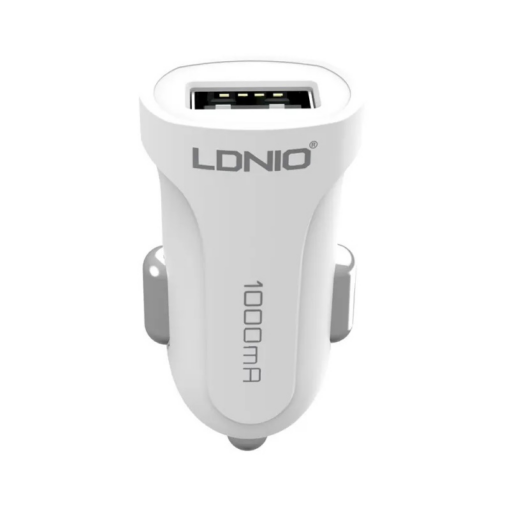 Auto punjac LDNIO DL-C17 2.4A sa iPhone Lightning kablom beli - Image 2