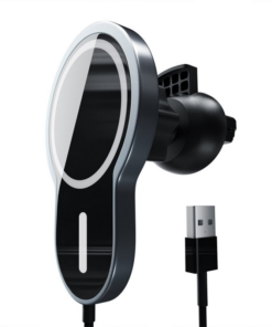 Auto punjac iPhone magnetic 15W crni