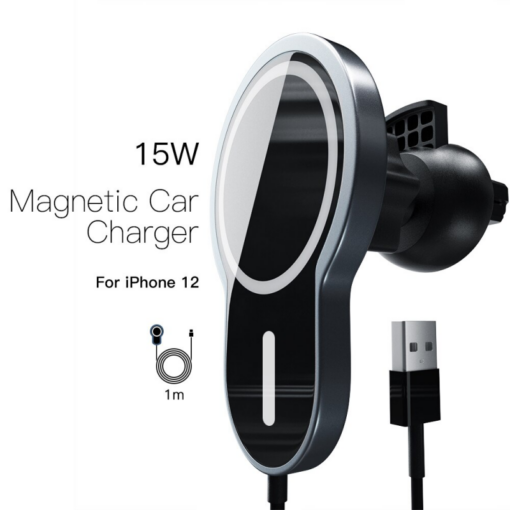 Auto punjac iPhone magnetic 15W crni - Image 2