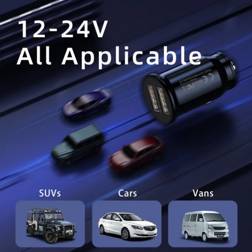Auto punjac REMAX Chanyo II Series 2.4A 2U Fast RCC239 beli - Image 3
