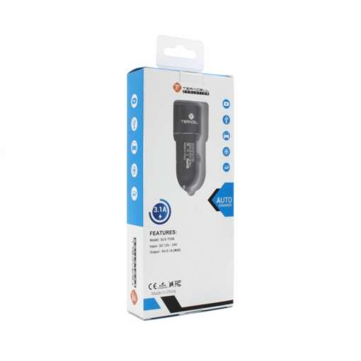 Auto punjac Teracell Evolution TC-06 2xUSB 3.1A crni - Image 3