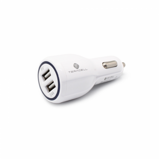 Auto punjac Teracell Ultra DC02 QC 2.4A sa micro USB kablom beli - Image 2