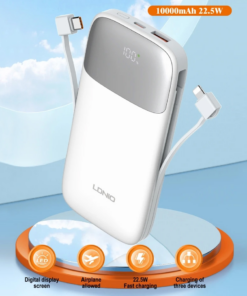 Back up baterija LDNIO PQ19 10000mAh, bela
