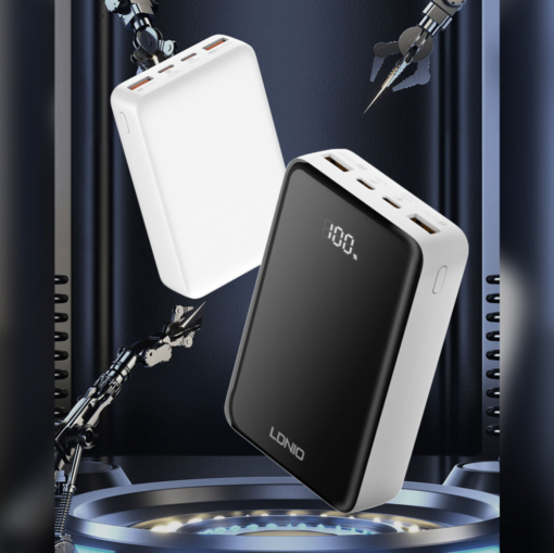Back up baterija LDNIO PQ22 20000mah, 22.5W, crno bela - Image 2