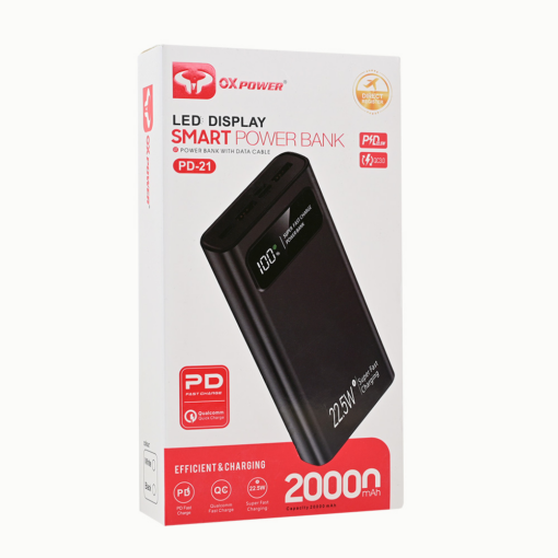 Back up baterija Oxpower PD21 20000mAh crna - Image 5