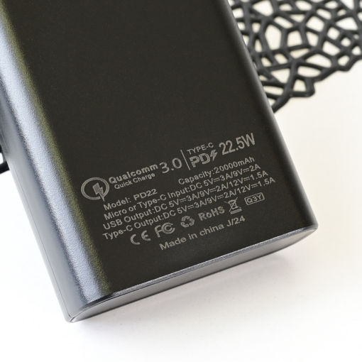 Back up baterija Oxpower PD22 20000mAh crna - Image 3