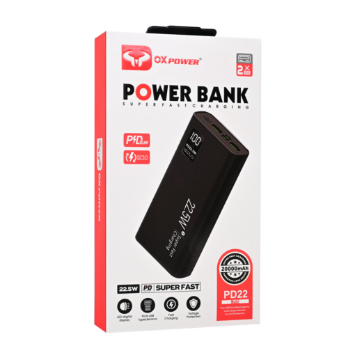 Back up baterija Oxpower PD22 20000mAh crna - Image 5