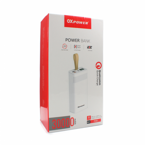 Back up baterija Oxpower PD30 PD QC 22.5W 30000 mAh bela - Image 5