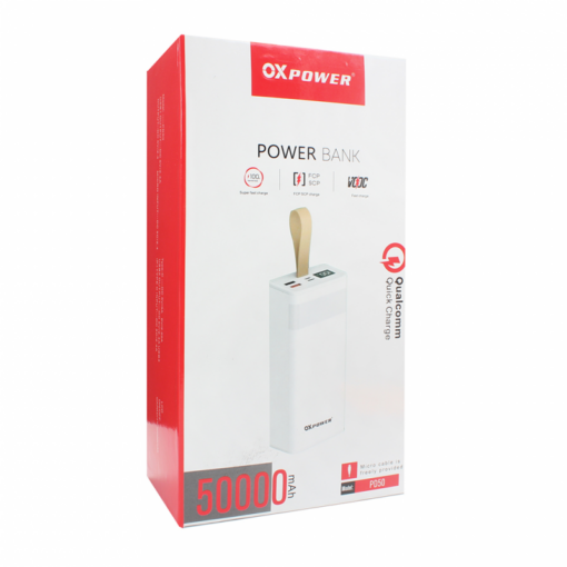 Back up baterija Oxpower PD50 PD QC 22.5W 50000 mAh bela - Image 5