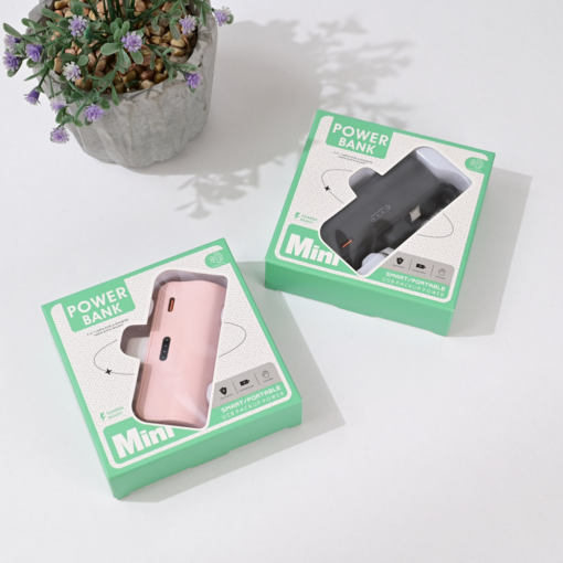Back up baterija privezak 5000mAh fast lightning crna - Image 4
