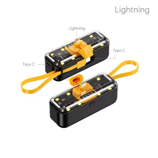 Back up baterija privezak Oxpower 5000mAh lightning crna - Image 2