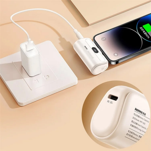 Power bank prenosiva baterija REMAX Capsule series RPP-632 2A Type C 5000mAh ljubicasta - Image 4