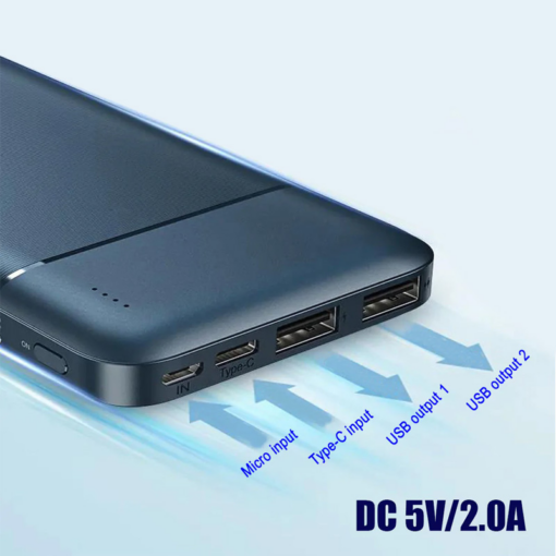 Power bank prenosiva baterija REMAX Lango RPP-96 2USB 10000mAh crna - Image 5