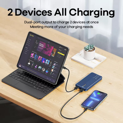 Power bank prenosiva baterija REMAX Landon series 2.1A 10000mAh RPP-295 plava - Image 5