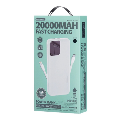 Back up baterija REMAX Rellaen series RPP-658 2.4A 20000mAh bela - Image 4
