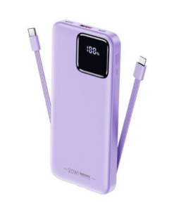 Power bank prenosiva baterija REMAX Suji Series RPP-500 20W+22.5W PD+QC 10000mAh ljubicasta