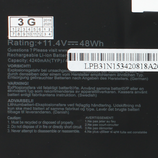 Baterija za laptop Asus Zenbook UX510 UX510UW UX510UX B31N1534 Series - Image 3