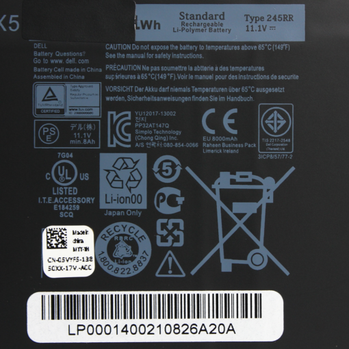 Baterija za laptop Dell XPS 15 9530 Precision M3800 0H76MY 07D1WJ - Image 4