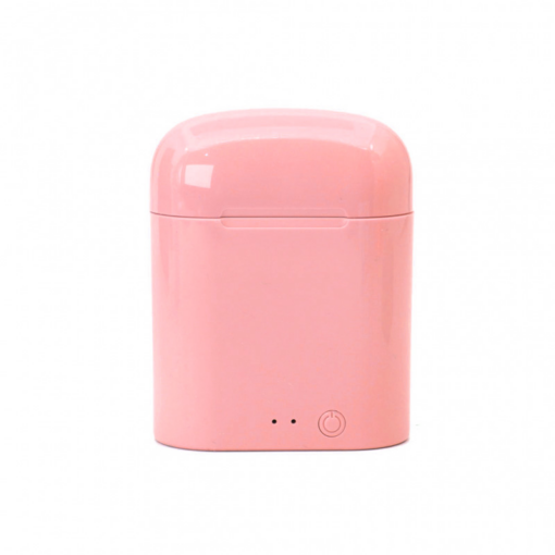 Bluetooth slusalice Airpods i7 mini roze HQ - Image 2