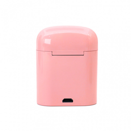 Bluetooth slusalice Airpods i7 mini roze HQ - Image 3