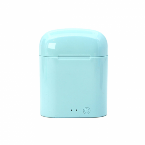 Bluetooth slusalice Airpods i7 mini svetlo plava HQ - Image 2