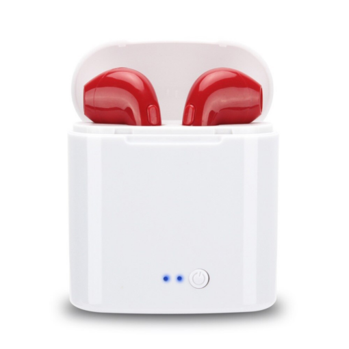 Bluetooth slusalice Airpods i7s TWS crvene HQ - Image 2