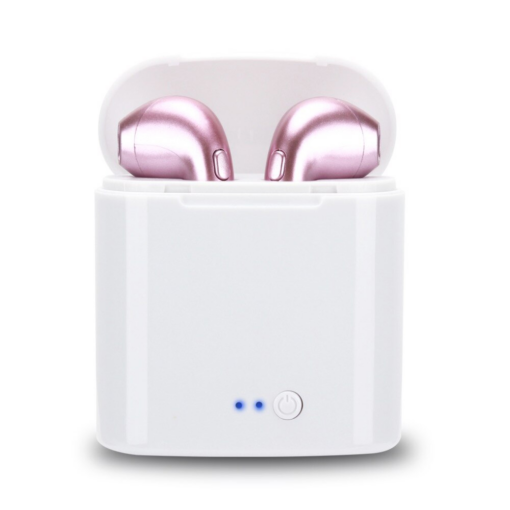 Bluetooth slusalice Airpods i7s TWS ljubicaste HQ - Image 2