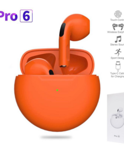Bluetooth slusalice Airpods Pro6 narandzaste HQ