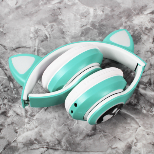Bluetooth slusalice Cat Ear JST-28 mint - Image 2