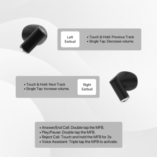 Bluetooth slusalice Fantech TX1 Lite Mithril crne - Image 5