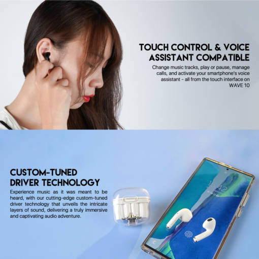 Bluetooth slusalice Fantech Wave 10 crne - Image 2