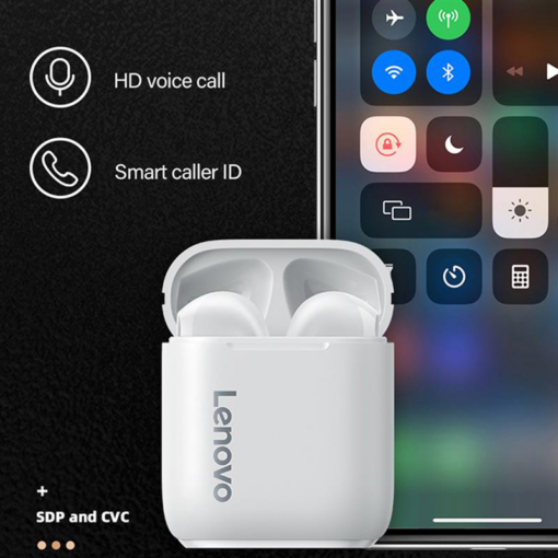 Bluetooth slusalice Lenovo LP2 Airpods crne HQ - Image 3