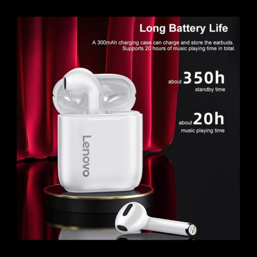 Bluetooth slusalice Lenovo LP2 Airpods crne HQ - Image 5