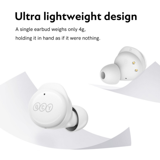 Bluetooth slusalice QCY T17 bele - Image 2